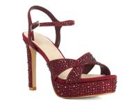 Mayve Platform Sandal Burgundy Synthetic view