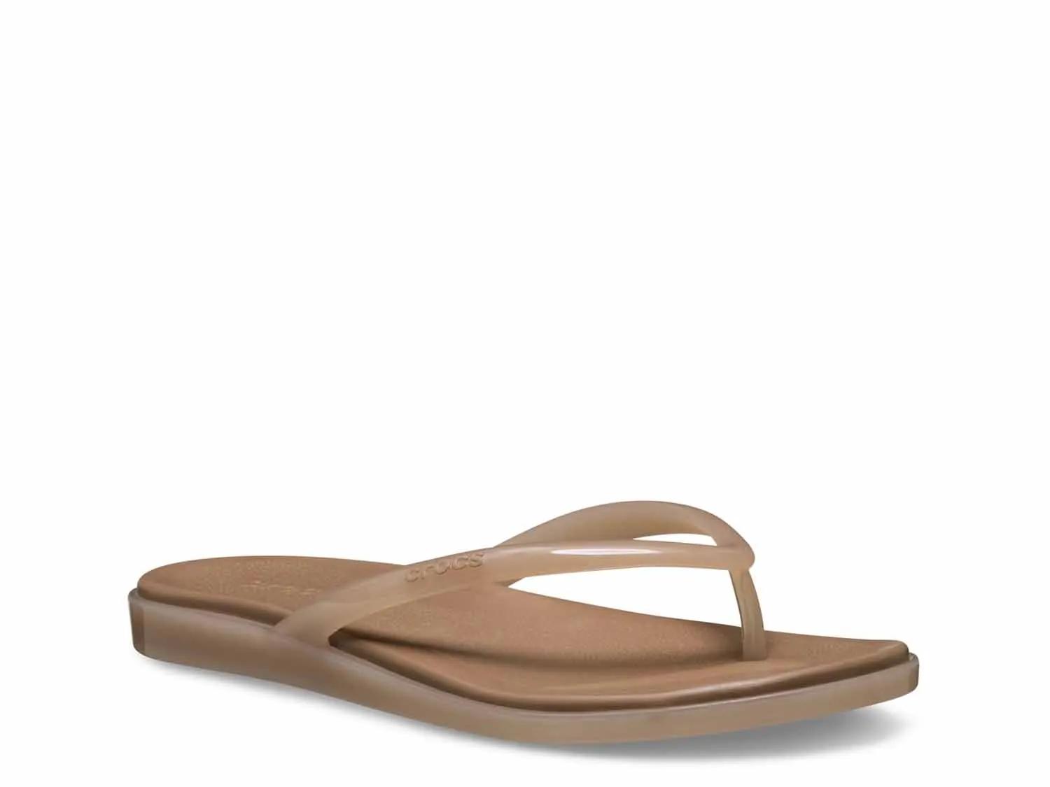 Crocs Miami Flip Flop In Brown