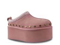 Salina Platform Clog Pink Suede view