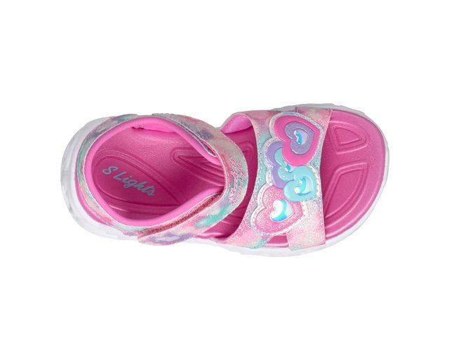 Skechers S-Lights Heart Lights Heart Beam Light-Up Sandal - Kids