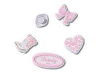 Rodeo Cowgirl Jibbitz Set - 5 Pack Multicolor view