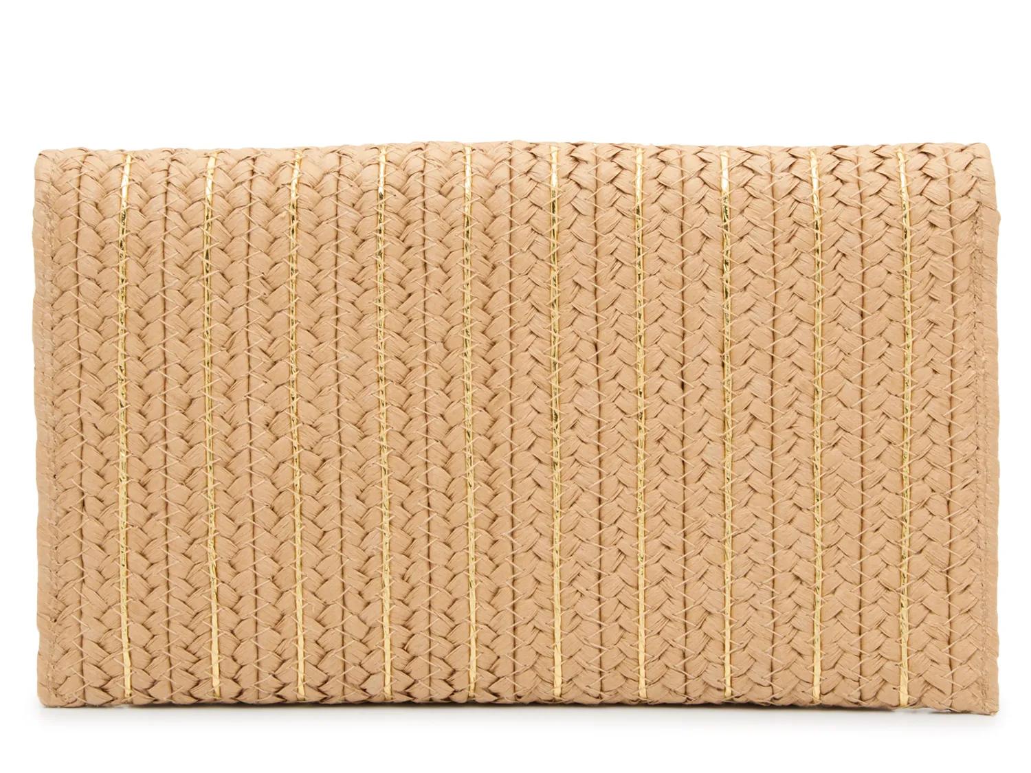 Lurex Straw Clutch