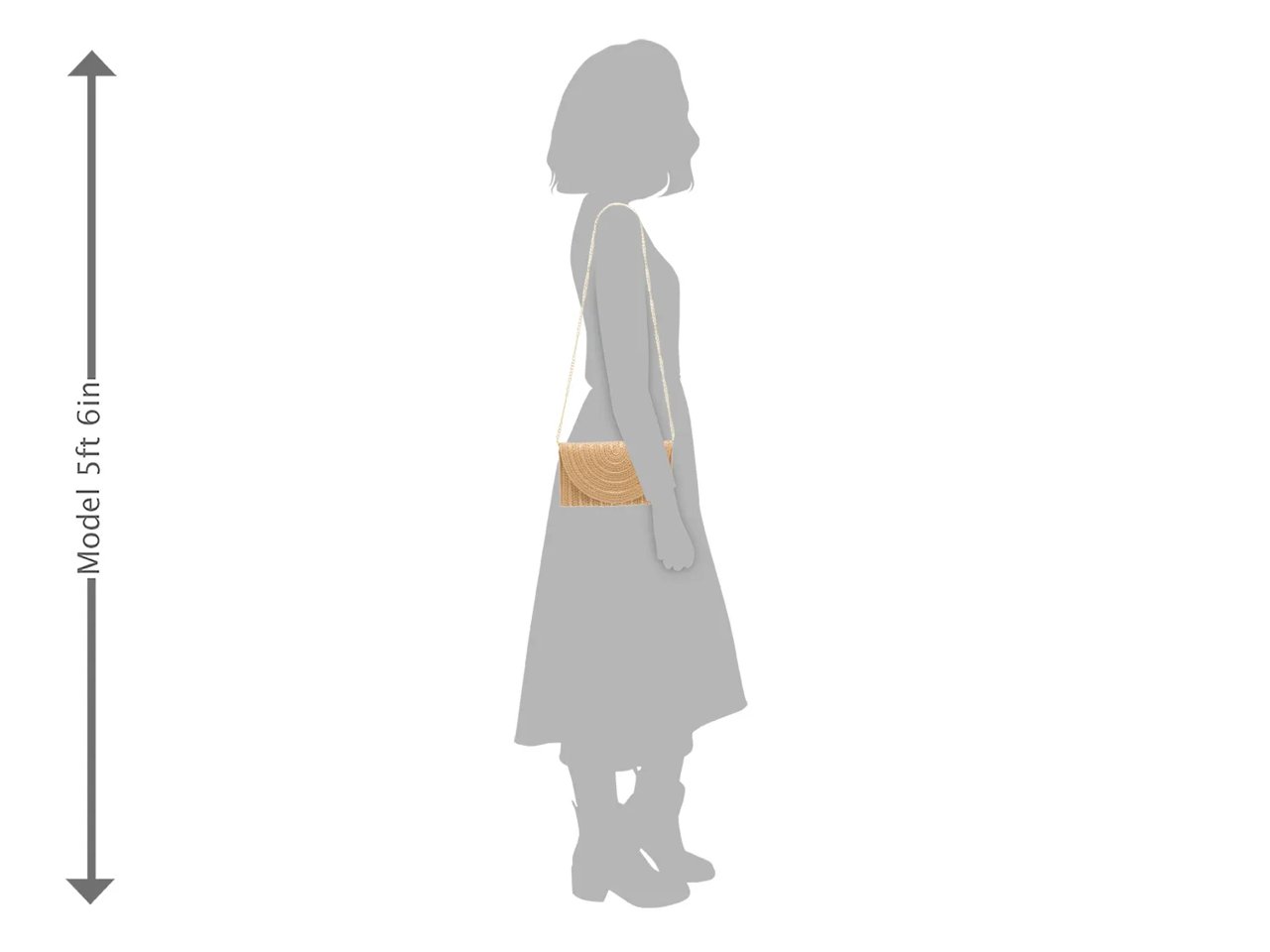 Lurex Straw Clutch