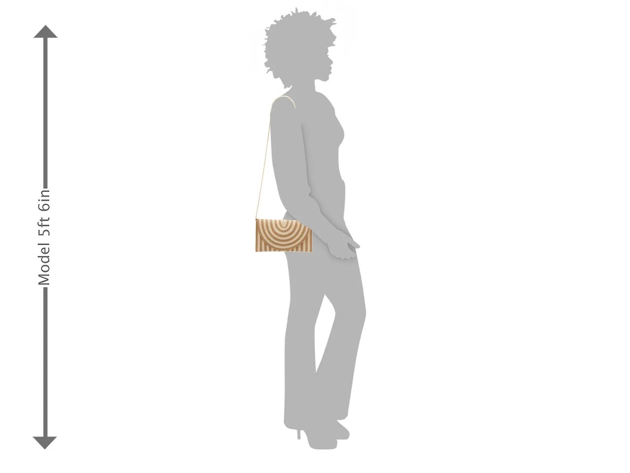 Stripe Straw Clutch
