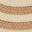 Stripe Straw Clutch Tan/White view