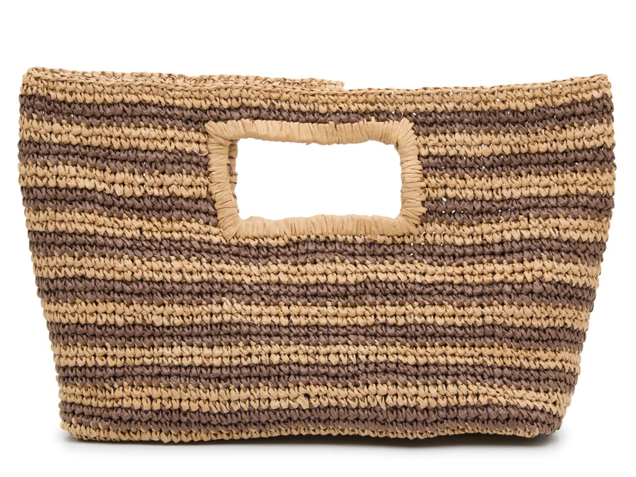 Stripe Cutout Clutch