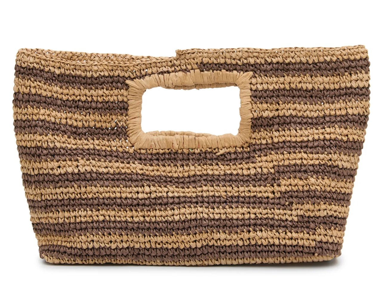 Stripe Cutout Clutch