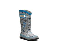 Pixel Shark Rain Boot - Kids' Grey/Multicolor view