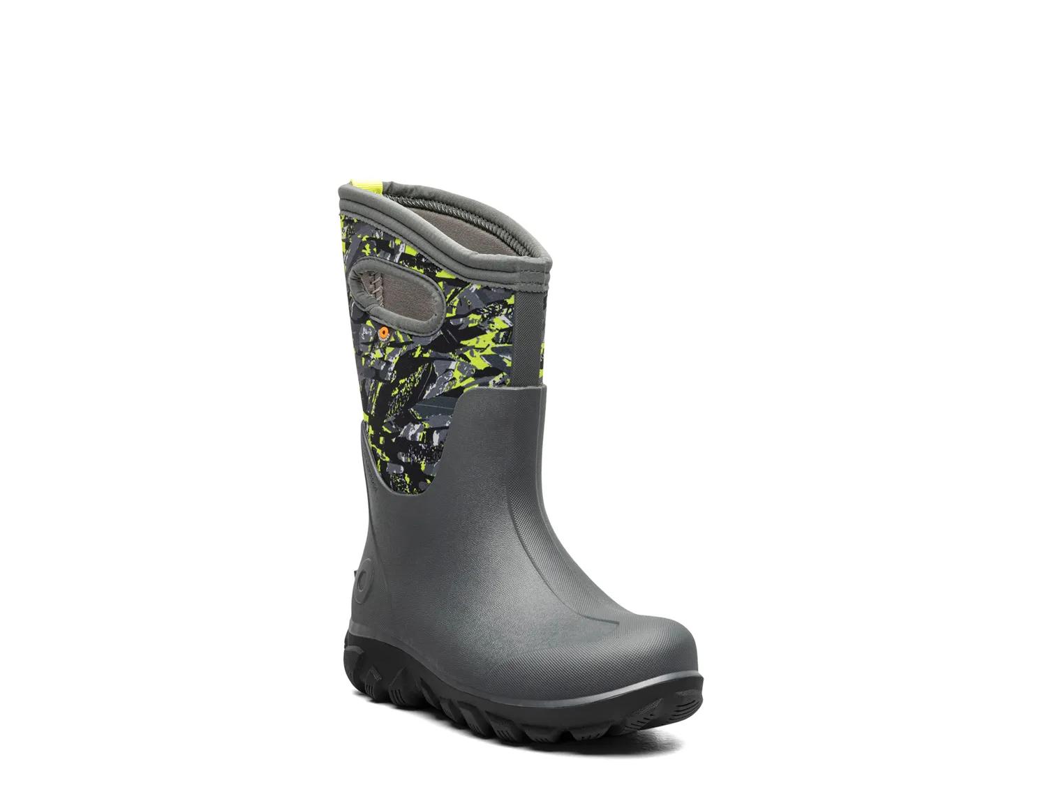 Bogs Classic Seamless Edgy Snow Boot Kids' In Dark Grey/multicolor
