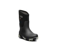 Classic Seamless Marble Snow Boot - Kids' Black/Multicolor view