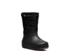 Snow Shell Zip Solid Snow Boot - Kids' Black view
