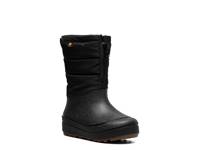 Snow Shell Zip Solid Snow Boot - Kids' Black view