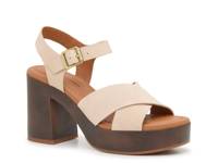 Calby Platform Sandal Off White view
