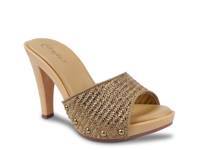 Antonella OMG Platform Sandal Taupe Woven Synthetic view