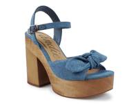 Colbey Platform Sandal Denim Blue view