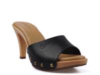 Emiliana Platform Sandal Black Leather view