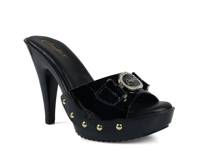 Lorenna Platform Sandal Black Patent Leather view