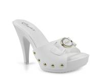 Lorenna Platform Sandal White Patent Leather view