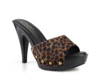 Love Platform Sandal Tan/Black Leopard Print Calf Hair view
