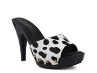 Love Platform Sandal Black/White Cow Print Calf Hair Leather view