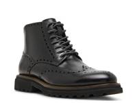 Kierson Wingtip Boot Black Leather view