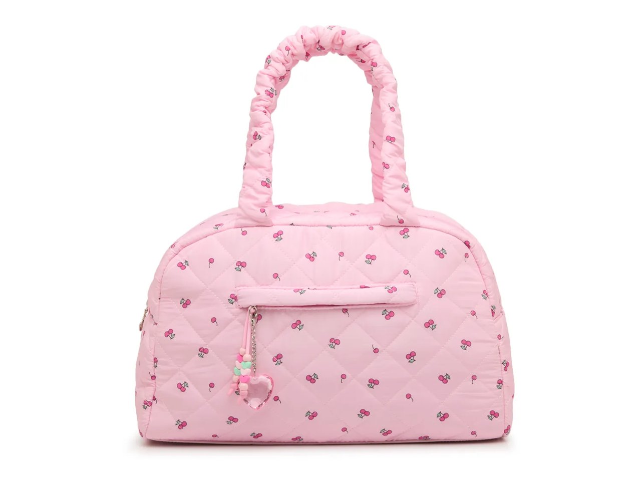 Cherry Quilted Duffle Bag