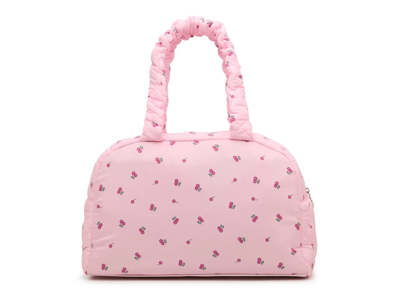 Cherry Quilted Duffle Bag