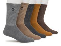 Rivington Men's Crew Socks - 5 Pack Wheat view
