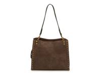 Lenox Suede Satchel Dark Brown view