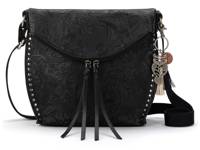 Arcadia Foldover Crossbody Bag Black view