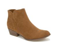 Tacey Bootie Brown Faux Suede view