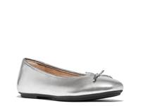 Delicato Ballet Flat Silver Metallic view