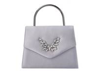Classy Satchel Silver Metallic view
