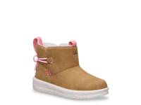 Camden Bow Cozy Boot - Kids' Chestnut view
