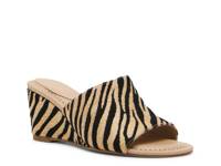 Charisma Wedge Sandal Beige/Black Zebra Print Raffia view