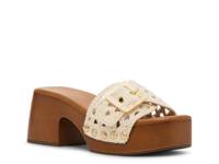 Woodland Platform Sandal Natural Beige view