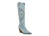 Aamina Cowboy Boot Denim Blue view