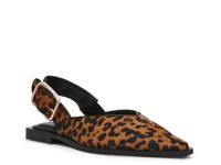 Shay Flat Tan/Brown/Black Leopard Print Calf Hair view
