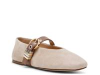 Lucia Mary Jane Flat Taupe Suede view