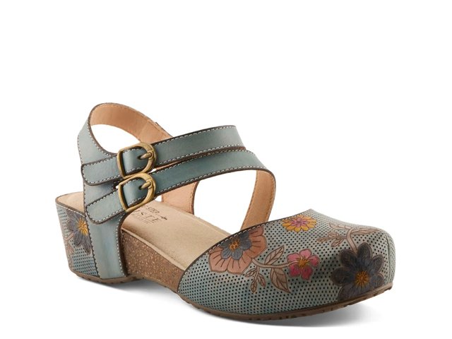 J42★アスプルンド★美品 オットマン グリーン 合成皮革 L'Artiste Anadua Platform Mary Jane - Free Shipping | DSW