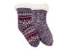 Chenille Eyelash Women's Slipper Socks - 2 Pack Purple view