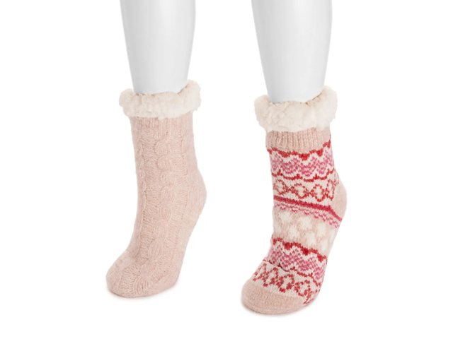 Chenille Eyelash Women's Slipper Socks - 2 Pack