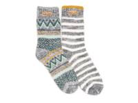 Sweater Women's Crew Socks - 2 Pack Grey/Multicolor view