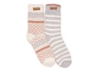 Sweater Women's Crew Socks - 2 Pack Grey/Cream view