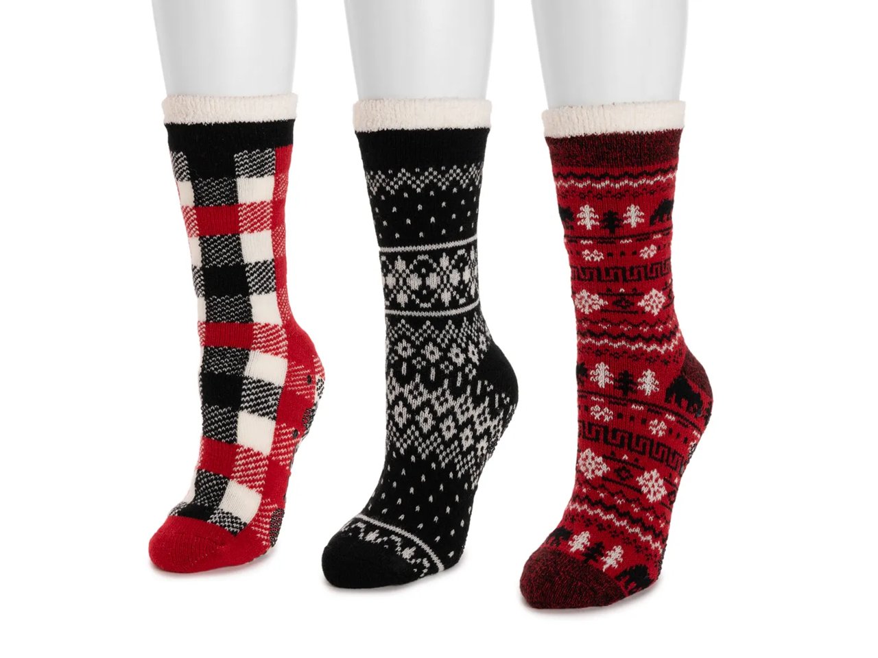 Cozy Lined Lounge Women's Boot Socks - 3 Pack