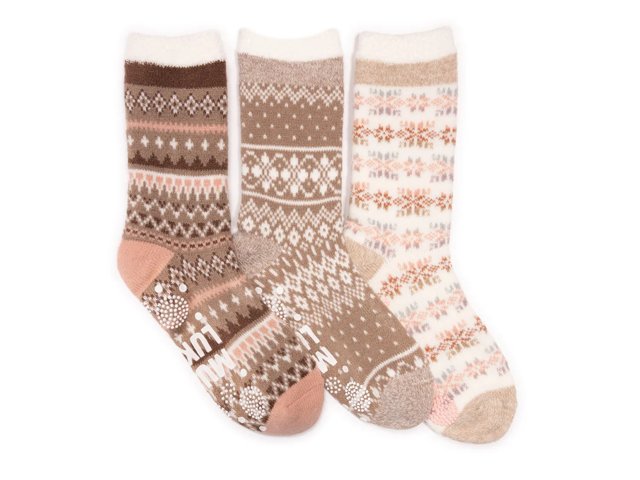 Cozy Lined Lounge Women's Boot Socks - 3 Pack