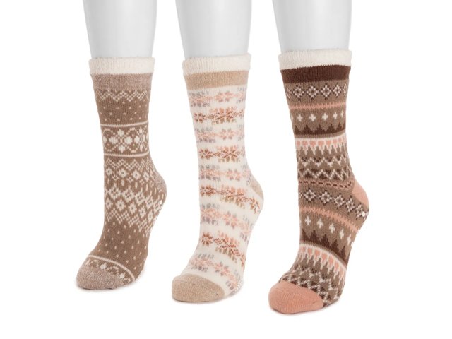 Cozy Lined Lounge Women's Boot Socks - 3 Pack