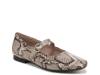 Kelly Mary Jane Flat Beige Snake Print Leather view