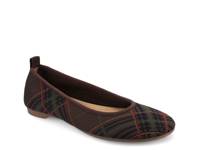 Aria Ballet Flat Brown Plaid view