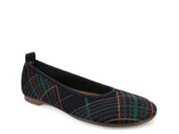 Aria Ballet Flat Navy Plaid view
